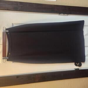 GAP Women's Chic Black Midi Wrap Skirt Size 1